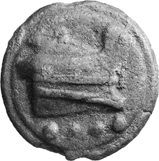 Triens geprägt 225-217 v. Chr.