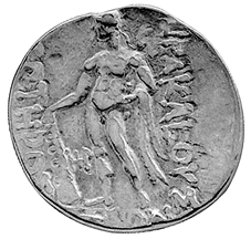 Ostkeltische Prägung einer Tetradrachme von Thasos
