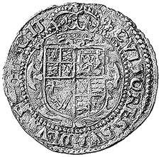 Crown zu 5 Shilling, geprägt unter Charles I.