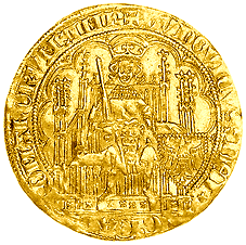 Vorderseite einer Chaise d'or Münze