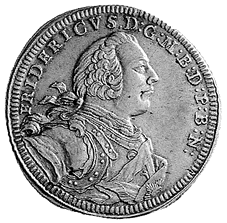Bildseite eines 30-Kreuzer-Stücks von 1735