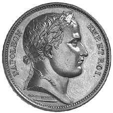 Vorderseite Bronzemedaille 1804 auf die geplante Expedition nach England