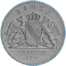 Baden, Friedenskreuzer 1871