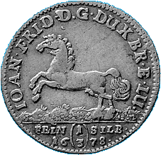 Braunschweig-Calenberg-Hannover, 1/3 Taler 1678, Feinsilber