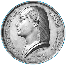 Vorderseite Medaille von Galle auf die Eroberung Oberägyptens