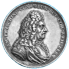 Medaille 1716 von Gessner auf den Schultheiss Samuel Frisching