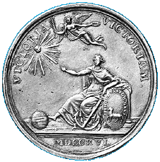 Medaille 1716 von Gessner auf den Schultheiss Samuel Frisching