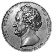 Medaille 1826 von Koenig auf Johann Wolfgang von Goethe