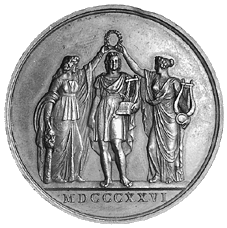 Medaille 1826 von Koenig auf Johann Wolfgang von Goethe