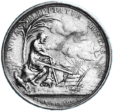 Silbermedaille 1801 von Krueger auf den Frieden von Lunéville