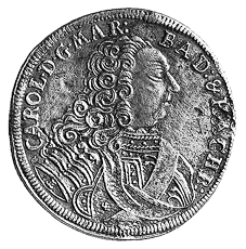 Baden-Durlach, Landmuenze zu 30 Kreuzer 1735