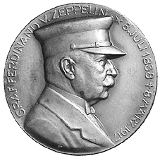 Medaille 1924 auf die Amerikafahrt des Luftschiffs LZ 126