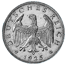1-Markstücke der Weimarer Republik