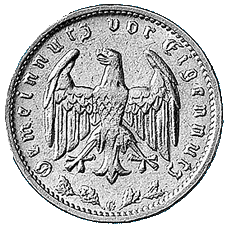 1-Markstücke des Dritten Reichs