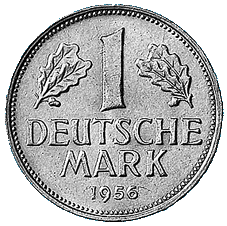 1-Markstücke der Bundesrepublik Deutschland