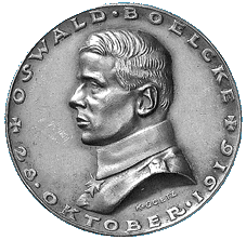 Medaille 1916 von Karl Goetz auf Oswald Boelcke