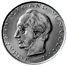 Medaille 1932 von Georgii auf Johann Wolfgang von Goethe