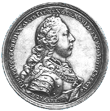 Medaille aus dem Jahr 1764 geschaffen von Johabb leonhard Oexlein