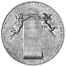 Rückseite Medaille 1878 von Oudiné auf die Weltausstellung in Paris