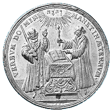 Medaillen 1717 auf die Zweihundertjahrfeier der Reformation