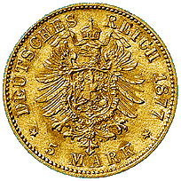 Bayern, 5 Mark 1877