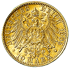 Hamburg, 10 Mark 1905