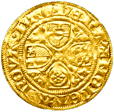 Rückseite des rheinischen Guldens von Ludwig III.