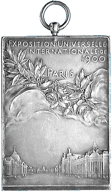 Plakette 1900 von Roty auf die Weltausstellung in Paris