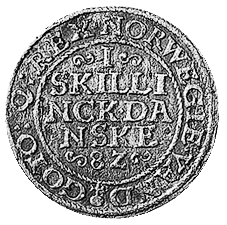 Dänemark, 2 Skilling 1582 des Friedrich II. (1559-1588)