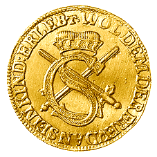 Die Vorderseite des Sophiendukats