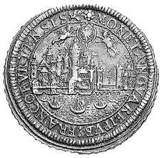 Vorderseite eines Vierteltalers von 1694