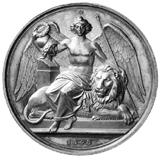 Medaille 1848 von Voigt auf den bayrischen König Ludwig I.