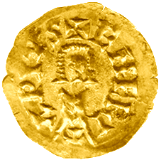 Westgoten, Tremissis des Königs Suinthila (621-631 n. Chr.)