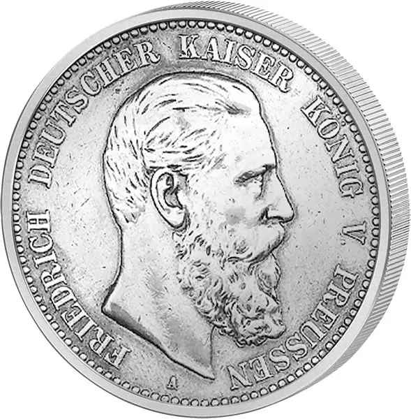 2 Mark Preußen Kaiser Friedrich III. 1888 vorzüglich 2 Mark Preußen Kaiser Friedrich III. 1888 vorzüglich