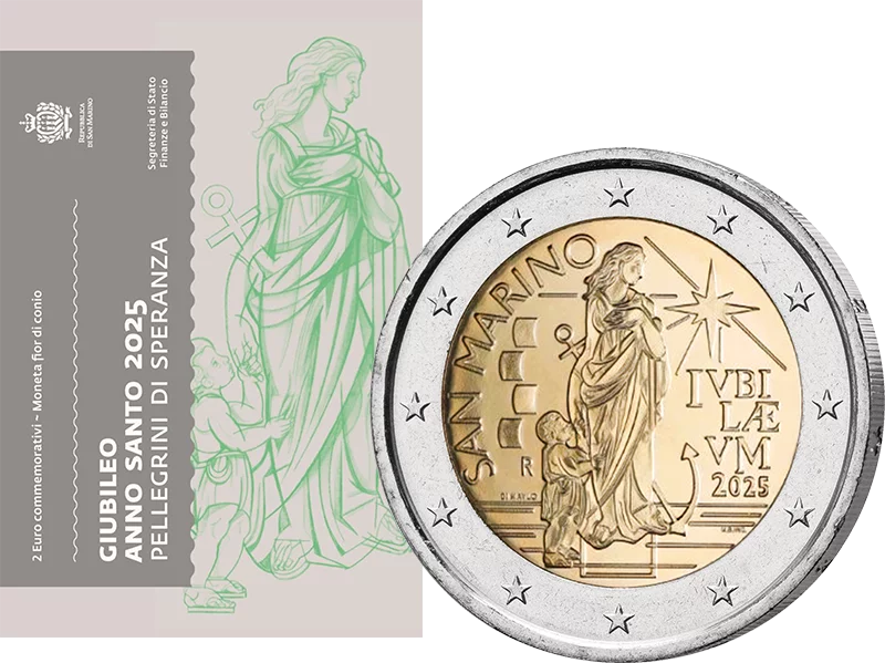 2 Euro San Marino Jubiläum Heiliges Jahr 2025 - Pilger der Hoffnung 2025