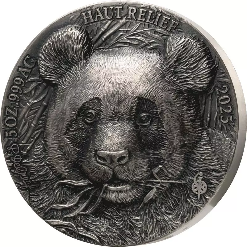 5.000 Francs Elfenbeinküste Big Five Asia - Panda 2025