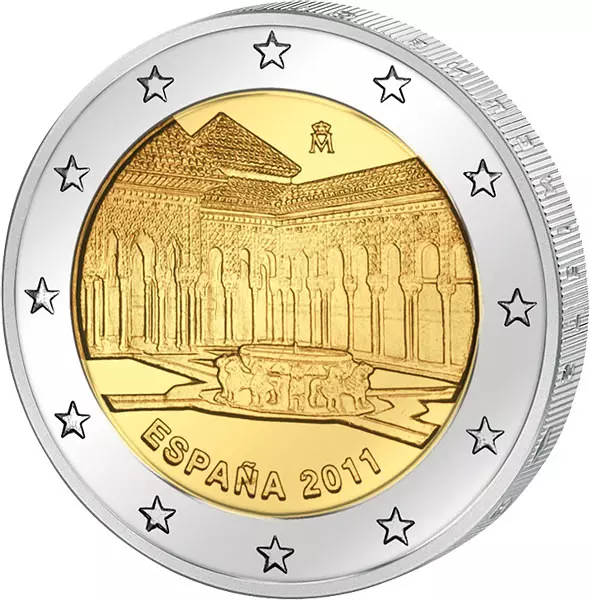 2 Euro Spanien Alhambra von Granada 2011