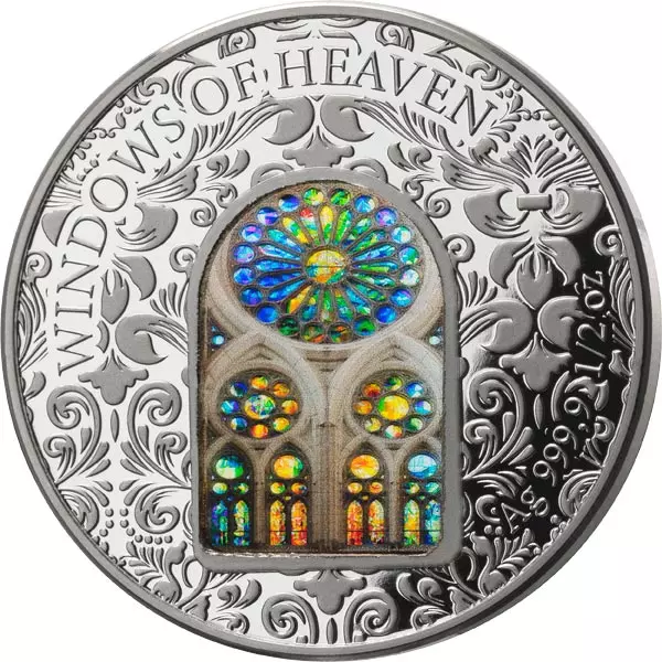 Silbermedaille Windows of Heaven Spanien - Sagrada Familia