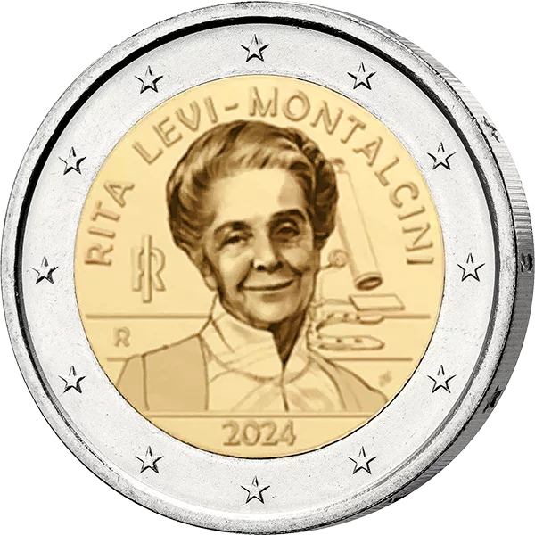 2 Euro Numisbrief Italien Levi Montalcini 2024