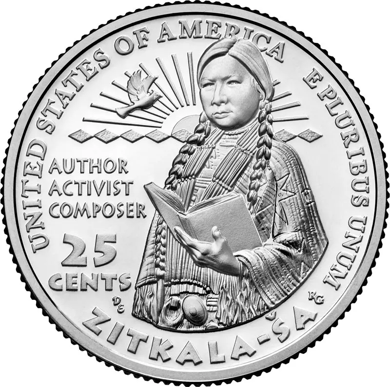25 Cents USA American Women Quarters - Zitkala Sa 2024