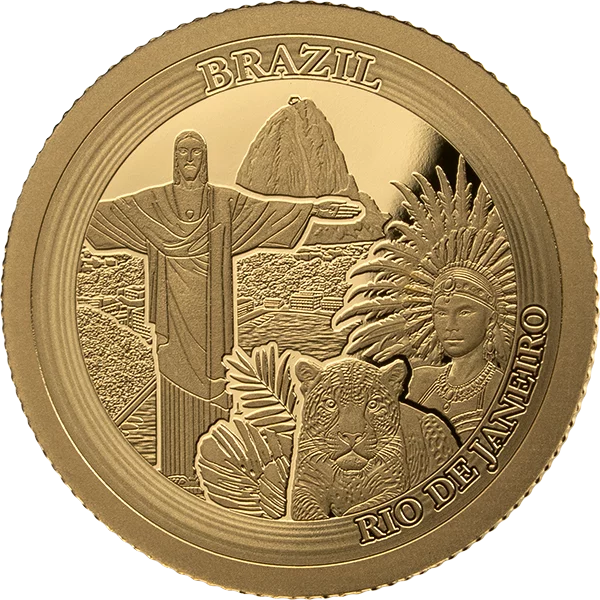 1.000 Francs Gabun Golden Globetrotter - Rio de Janeiro Brasilien 2026