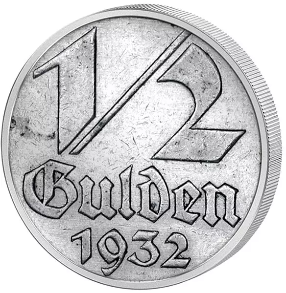 1/2 Gulden Freie Stadt Danzig 1932