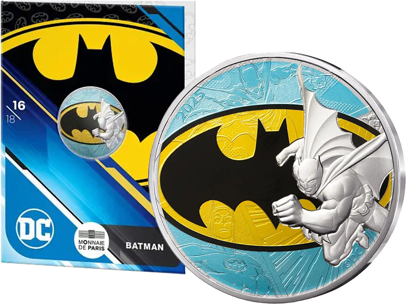 10 Euro Frankreich Batman-Logo 2025