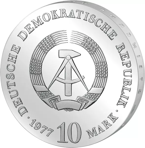 10 Mark DDR Otto von Guericke 1977 Stempelglanz