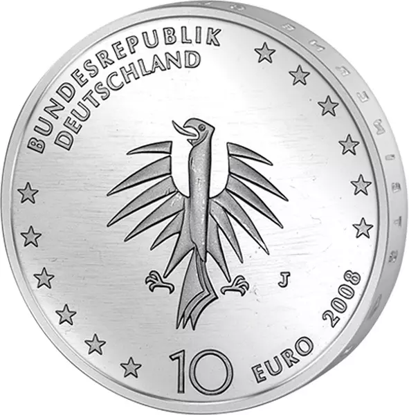 10 Euro BRD 50 Jahre Gorch Fock 2008 Stempelglanz 10 Euro BRD 50 Jahre Gorch Fock 2008 Stempelglanz