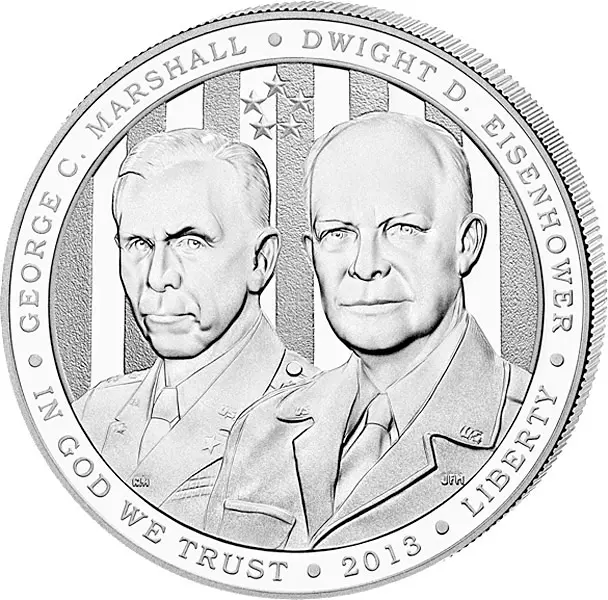 1 Dollar USA Marshall Eisenhower 2013 1 Dollar USA Marshall Eisenhower 2013