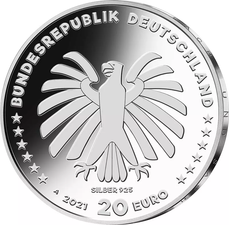 20 Euro BRD Sendung mit der Maus 2021 Stempelglanz