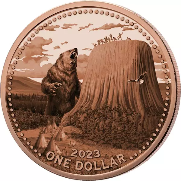 1 Dollar USA Mesa Grande Devils Tower 2023