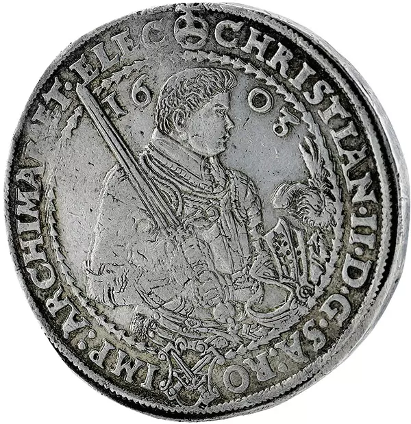 1 Taler Sachsen Christian II. 1601-1605