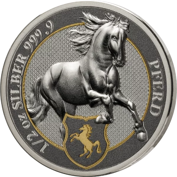 Silber-Gedenkprägung Deutschlands fantastische Tierwesen - Pferd 2023